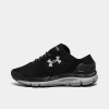 Under Armour Men's Speedform Gemini Running Shoes In Black/mod Grey/metallic Silver