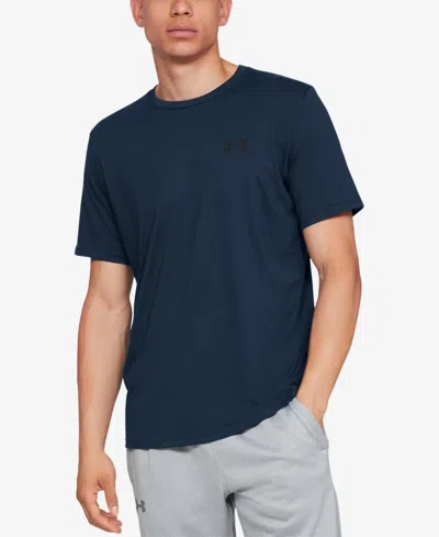 Under Armour Men's Sportstyle Left Chest Short Sleeve T-shirt In Academy Navy