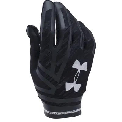 Under Armour Men's Spotlight Pro Football Gloves - Plus In Black