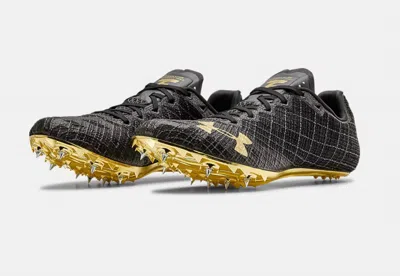 Under Armour Men's Sprint Pro Three Track Spikes In Metallic Victory Gold In Multi
