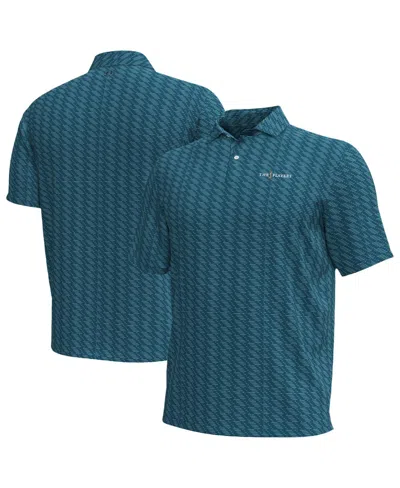 Under Armour Men's Teal The Players Iso-chill Deuces Polo Shirt In Blue
