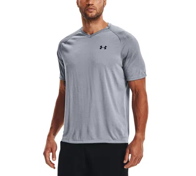 Under Armour Men's Tech 2.0 V-neck T-shirt In Steel Grey