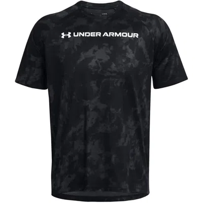 Under Armour Men's Tech Abc Camo T-shirt In Black
