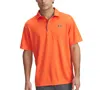 Under Armour Men's Tech Polo T-shirt In Orange