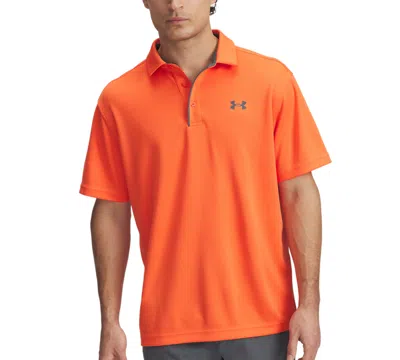 Under Armour Men's Tech Polo T-shirt In 847 Fire