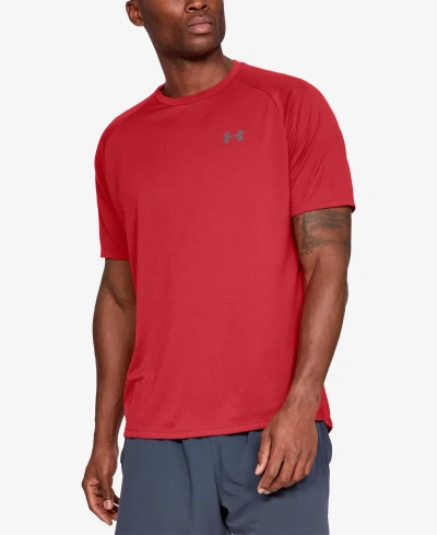 Under Armour Men's Tech Short Sleeve In Red,graphite