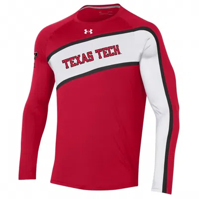 Under Armour Men's Texas Tech Long Sleeve Shooter Shirt In Red