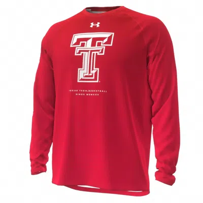 Under Armour Men's Texas Tech Shooter Long Sleeve Shirt In Red