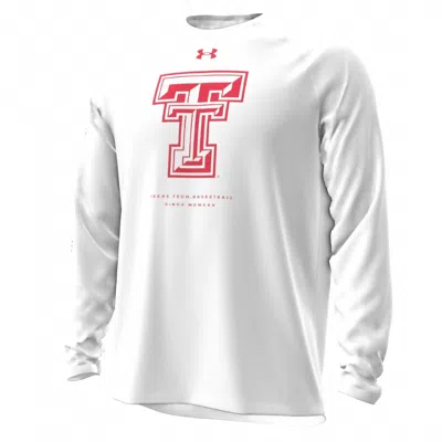 Under Armour Men's Texas Tech Shooter Long Sleeve Shirt In White In Multi