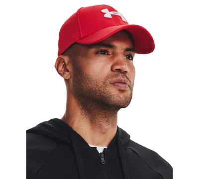 Under Armour Men's Ua Blitzing Baseball Hat In Red,white