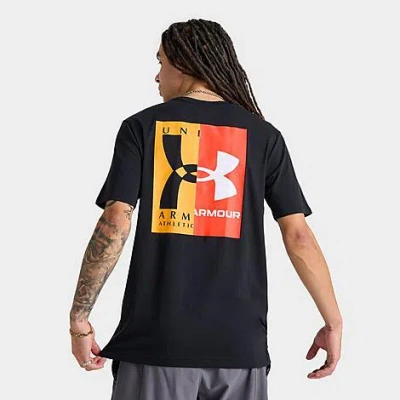 Under Armour Men's Ua Evol Logo T-shirt In Black/white/campus Gold