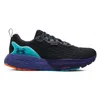 Under Armour Men's Ua Hovr Mega 3 Clone Running Shoe In Black/sonar Blue