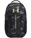 Under Armour Men's Ua Hustle 6.0 Solid-color Backpack In Black,black,metallic Gold