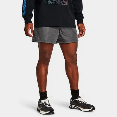 Under Armour Men's Ua Icon 5" Mesh Shorts In Gray