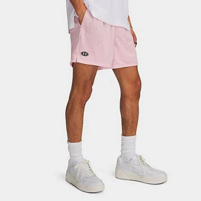 Under Armour Men's Ua Icon 5" Mesh Shorts In Pink