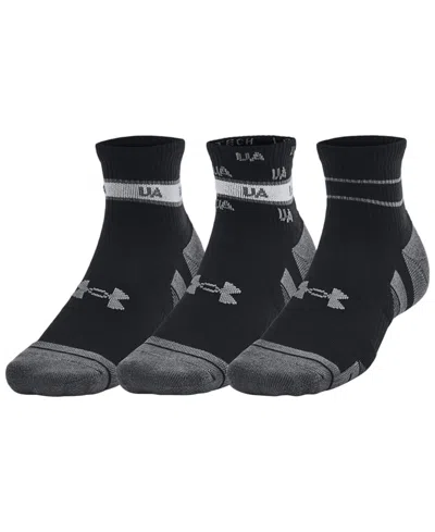 Under Armour Men's Ua Performance Tech Quarter Socks, Pack Of 3 In Multi
