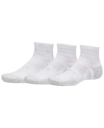 Under Armour Men's Ua Performance Tech Quarter Socks, Pack Of 3 In Multi