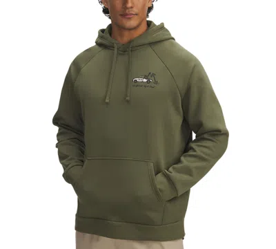 Under Armour Men's Ua Rival Fleece Hbr Logo Hoodie In Green