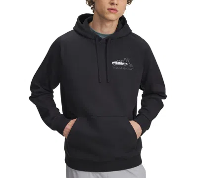 Under Armour Men's Ua Rival Fleece Hbr Logo Hoodie In Black