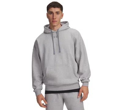 Under Armour Men's Ua Rival Fleece Oversized Hoodie In Gray