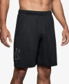 Under Armour Tech Graphic Pocketed Shorts In Black In Black