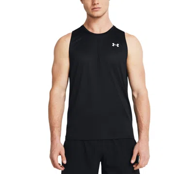 Under Armour Men's Ua Tech Performance Tank In Black,wht