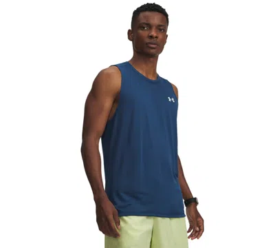 Under Armour Men's Ua Tech Performance Tank In Blue