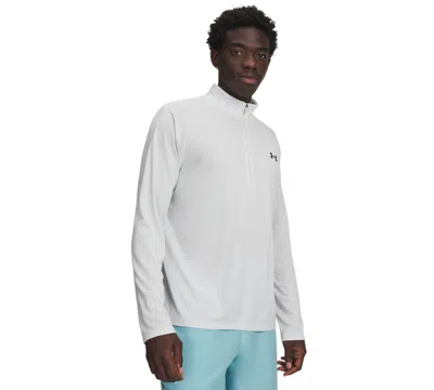 Under Armour Men's Ua Tech Space-dyed 1/2-zip Performance Sweatshirt In White