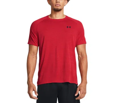 Under Armour Men's Ua Tech Textured Performance T-shirt In Red