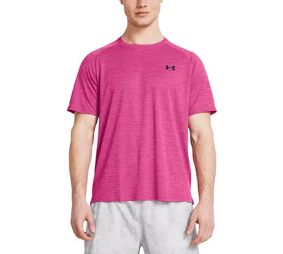 Under Armour Men's Ua Tech Textured Performance T-shirt In Astro Pink