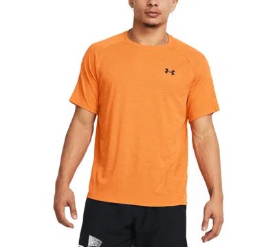 Under Armour Men's Ua Tech Textured Performance T-shirt In Atomic Orange