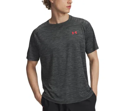 Under Armour Men's Ua Tech Textured Performance T-shirt In Black
