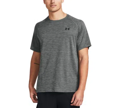 Under Armour Men's Ua Tech Textured Performance T-shirt In Castlerock Gry