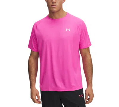 Under Armour Men's Ua Tech Textured Performance T-shirt In Pink