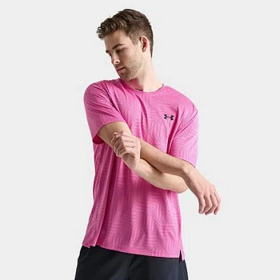 Under Armour Men's Ua Tech Vent Geotessa Training T-shirt In Pink