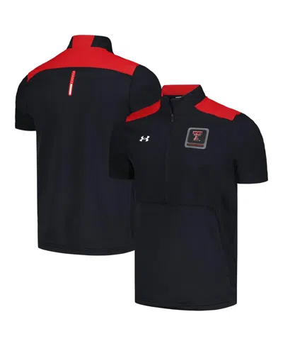 Under Armour Men's  Black Texas Tech Red Raiders Motivate Half-zip Jacket