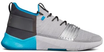Pre-owned Under Armour Men's  C1n Trainer Chairman Sneakers In Metallic Silver/blue Heat In Multi