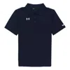 Under Armour Men's  Casual Sports Lapel Training Breathable Short Sleeve Polo Shirt Blue