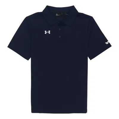 Under Armour Men's  Casual Sports Lapel Training Breathable Short Sleeve Polo Shirt Blue