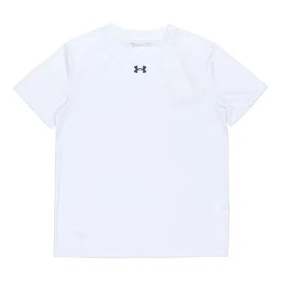 Under Armour Men's  Casual Sports Round Neck Training Short Sleeve White