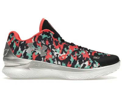 Pre-owned Under Armour Men's  Curry 1 Low Flotro Curry Camp Sneakers In Black/green/noir