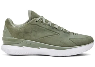 Pre-owned Under Armour Men's  Curry 1 Low Flotro Lux Bruce Lee Earth Sneakers In Grove Green/white