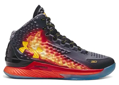 Pre-owned Under Armour Men's  Curry 1 Retro Curry Jam Sneakers In Black/team Orange/taxi In Multi
