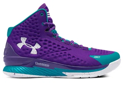 Pre-owned Under Armour Men's  Curry 1 Retro Father To Son (2022) Sneakers In Purple/aqua