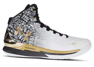 Pre-owned Under Armour Men's  Curry 1 Retro Mvp (2021) Sneakers In Black/white/metallic Gold