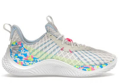 Pre-owned Under Armour Men's  Curry 10 Splash Party Sneakers In White