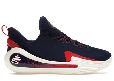 Pre-owned Under Armour Men's  Curry 12 Podium Sneakers In Blue/red/white