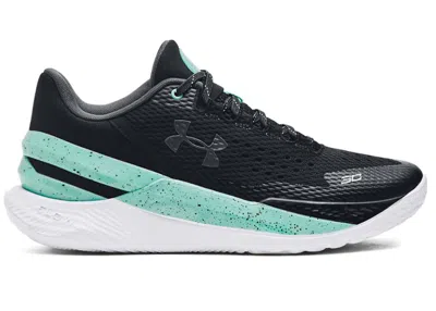 Pre-owned Under Armour Men's  Curry 2 Low Flotro Future Curry Sneakers In Black/neo Turquoise/jet Gray
