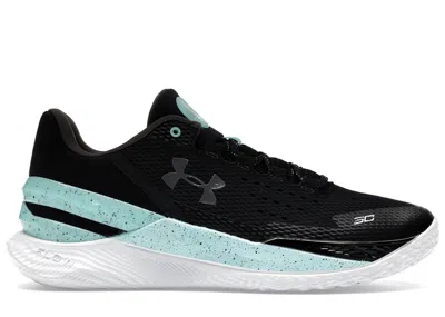 Pre-owned Under Armour Men's  Curry 2 Low Flotro Future Curry Sneakers In Black/neo Turquoise/jet Gray In Multi