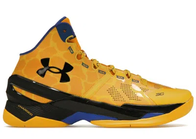 Pre-owned Under Armour Men's  Curry 2 Retro Double Bang Sneakers In Gold/yellow/blue
